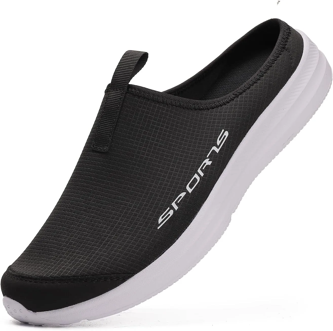 Axcone Mens Slippers with Arch Support Lightweight Comfort Mules Clog Slip-On Walking Loafer House Shoes