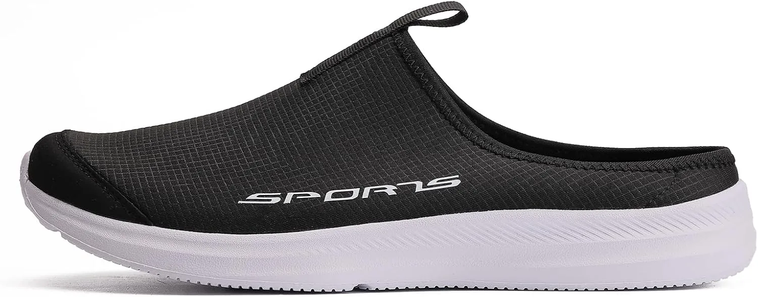 Axcone Mens Slippers with Arch Support Lightweight Comfort Mules Clog Slip-On Walking Loafer House Shoes