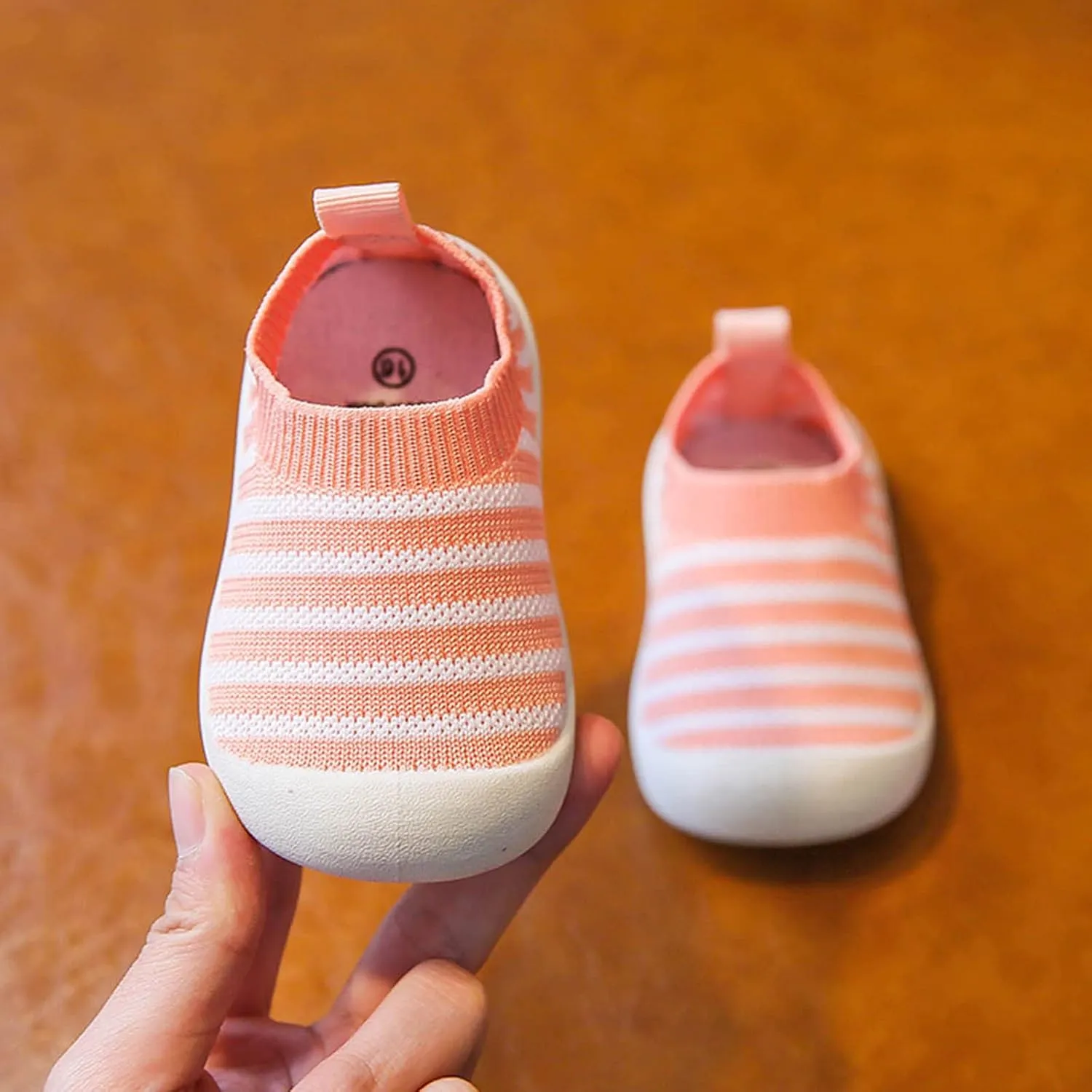 Baby Shoes Slip on Sock Shoes Infant Walking Shoes Non-Slip Breathable Toddler Sneakers Boys Girls Tennis Shoes