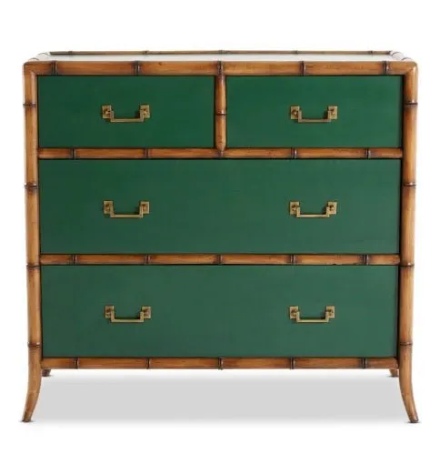 Bordeaux 4 Drawer Tallboy - Green