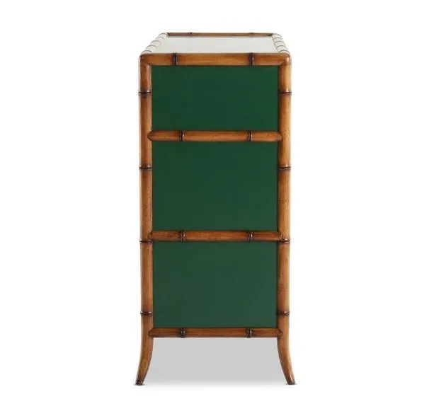 Bordeaux 4 Drawer Tallboy - Green
