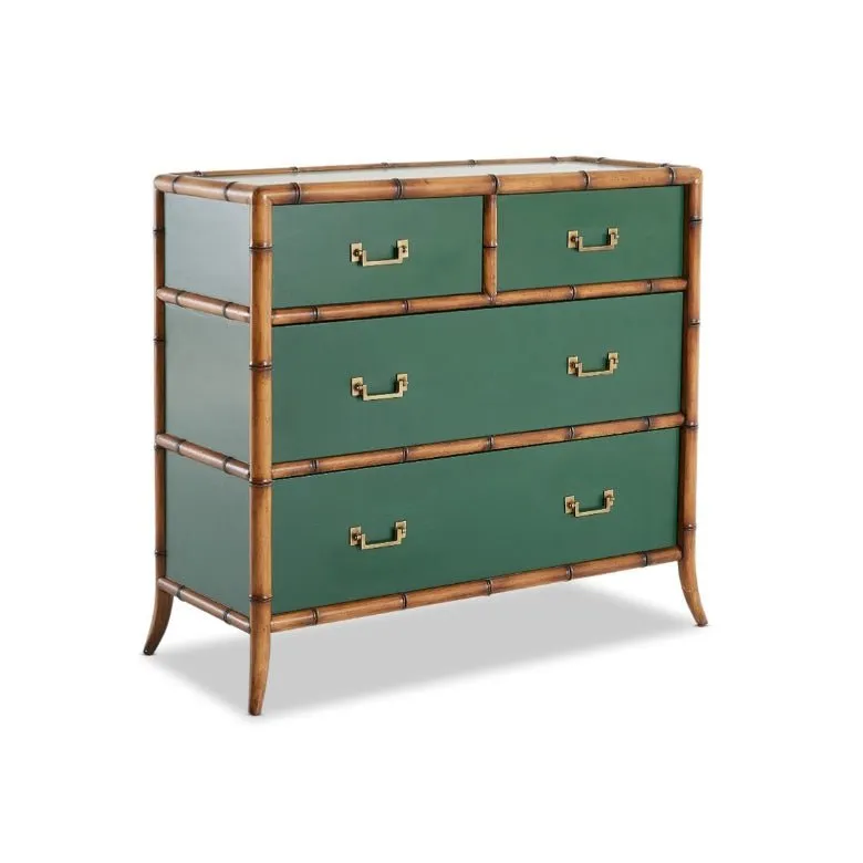 Bordeaux 4 Drawer Tallboy - Green