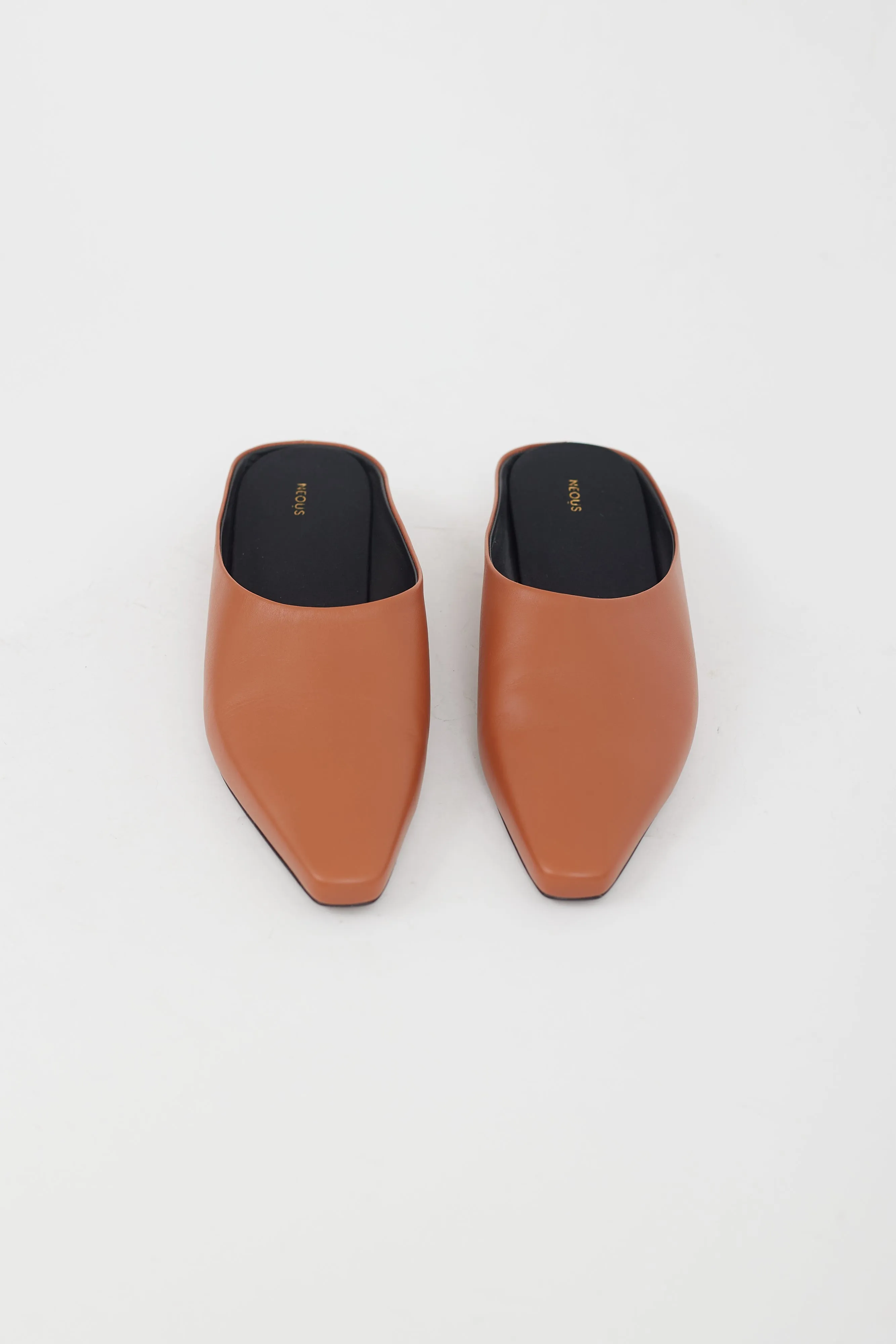 Brown Leather Mule