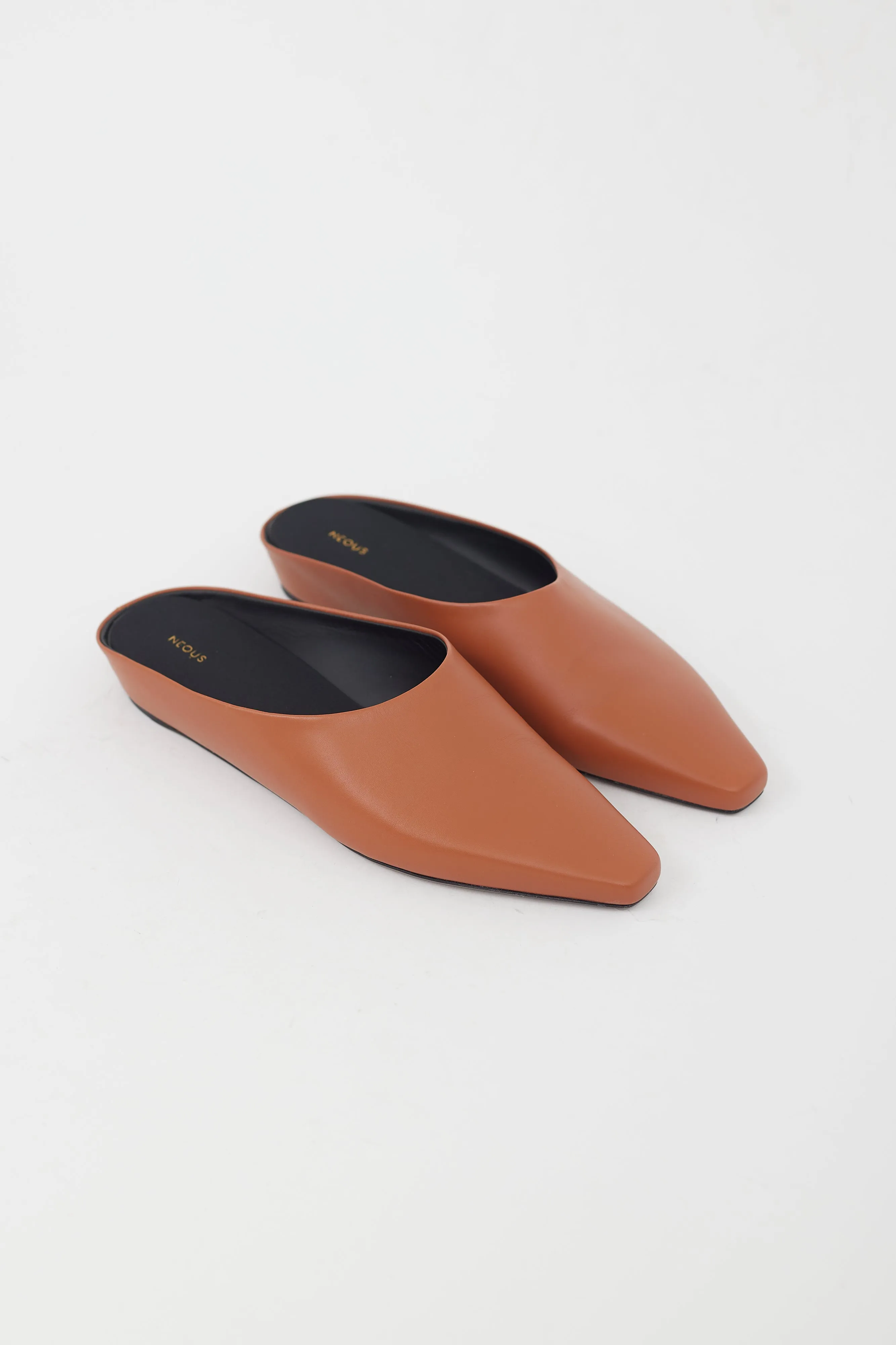 Brown Leather Mule