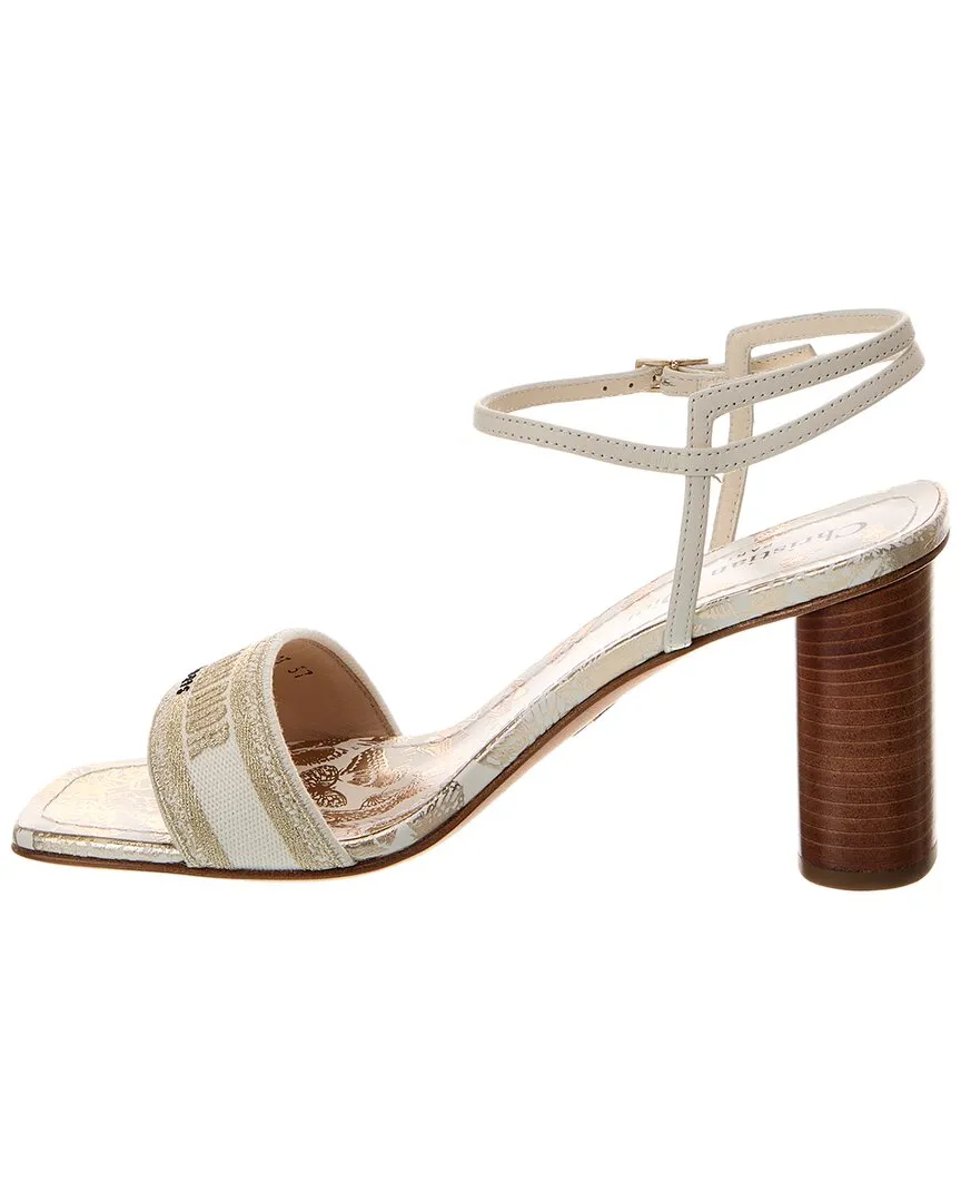 Dior DWay Canvas & Leather Sandal