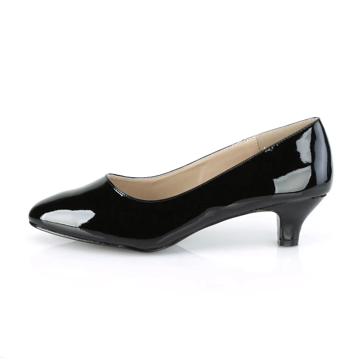 FAB-420 Pleaser Pink Label Black Patent Sexy Single Soles (Fetish Footwear)