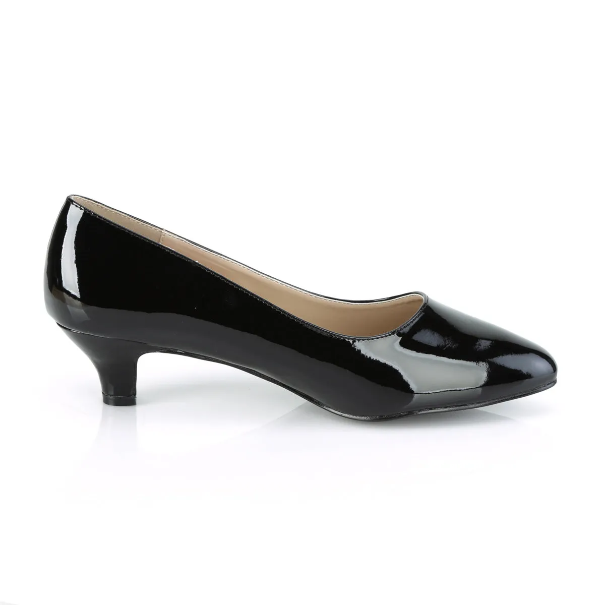 FAB-420 Pleaser Pink Label Black Patent Sexy Single Soles (Fetish Footwear)