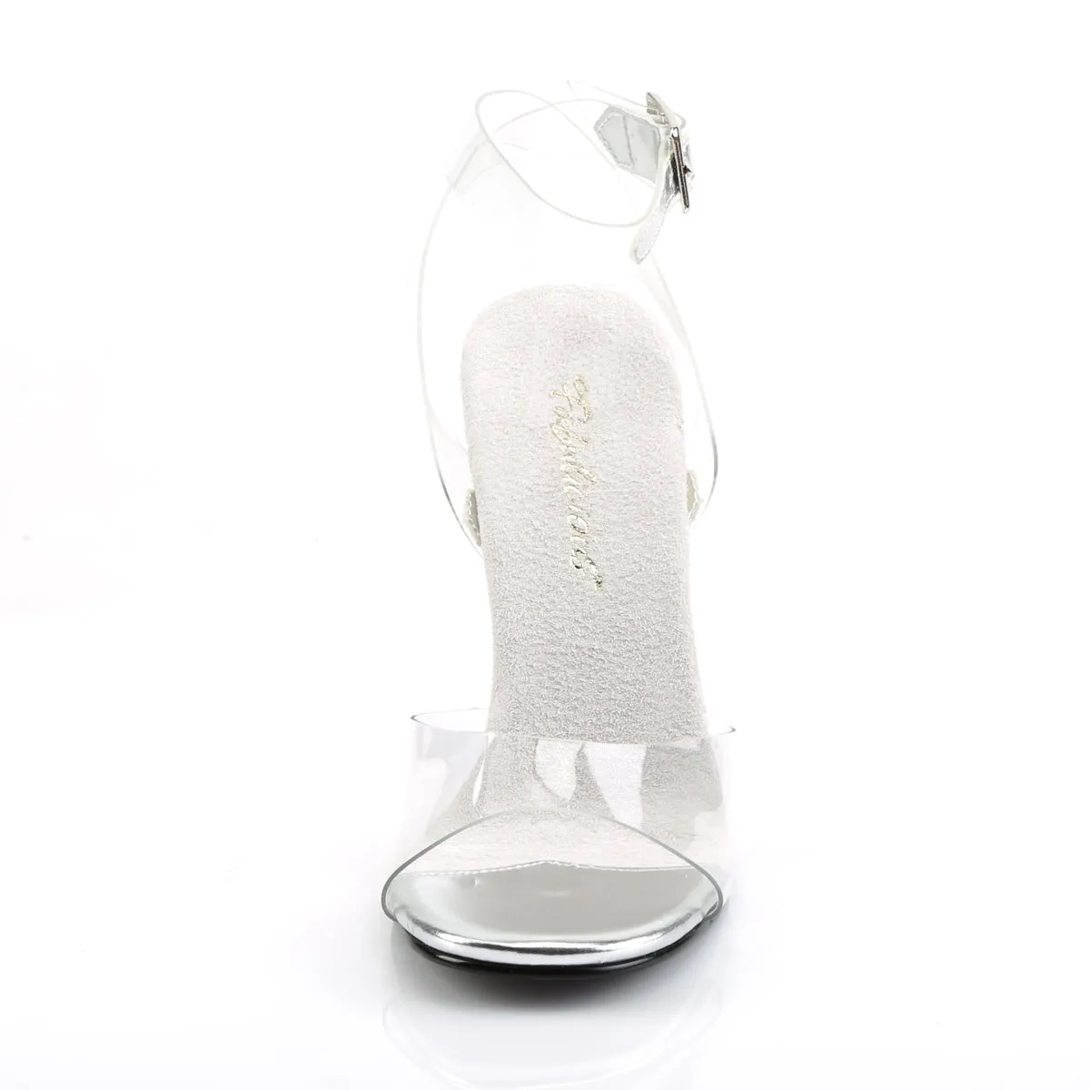 GALA-06 Fabulicious 4.5 Inch Heel Clear Perspex Posing Comp Heels