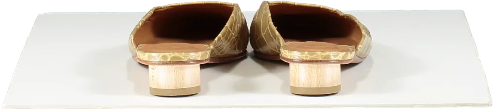 LoQ Brown Carmen Crocodile Effect Mules UK 6 EU 39 