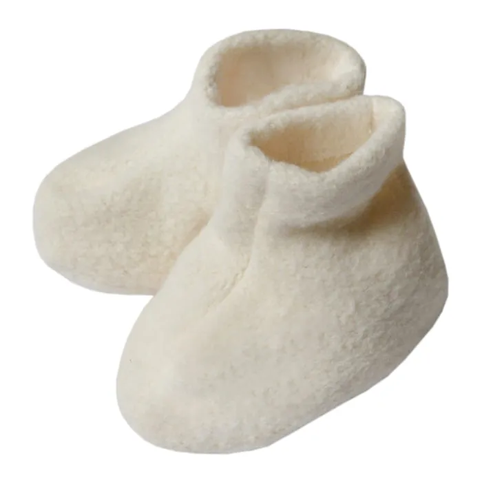 Maki Baby Riley Booties Milk Cream