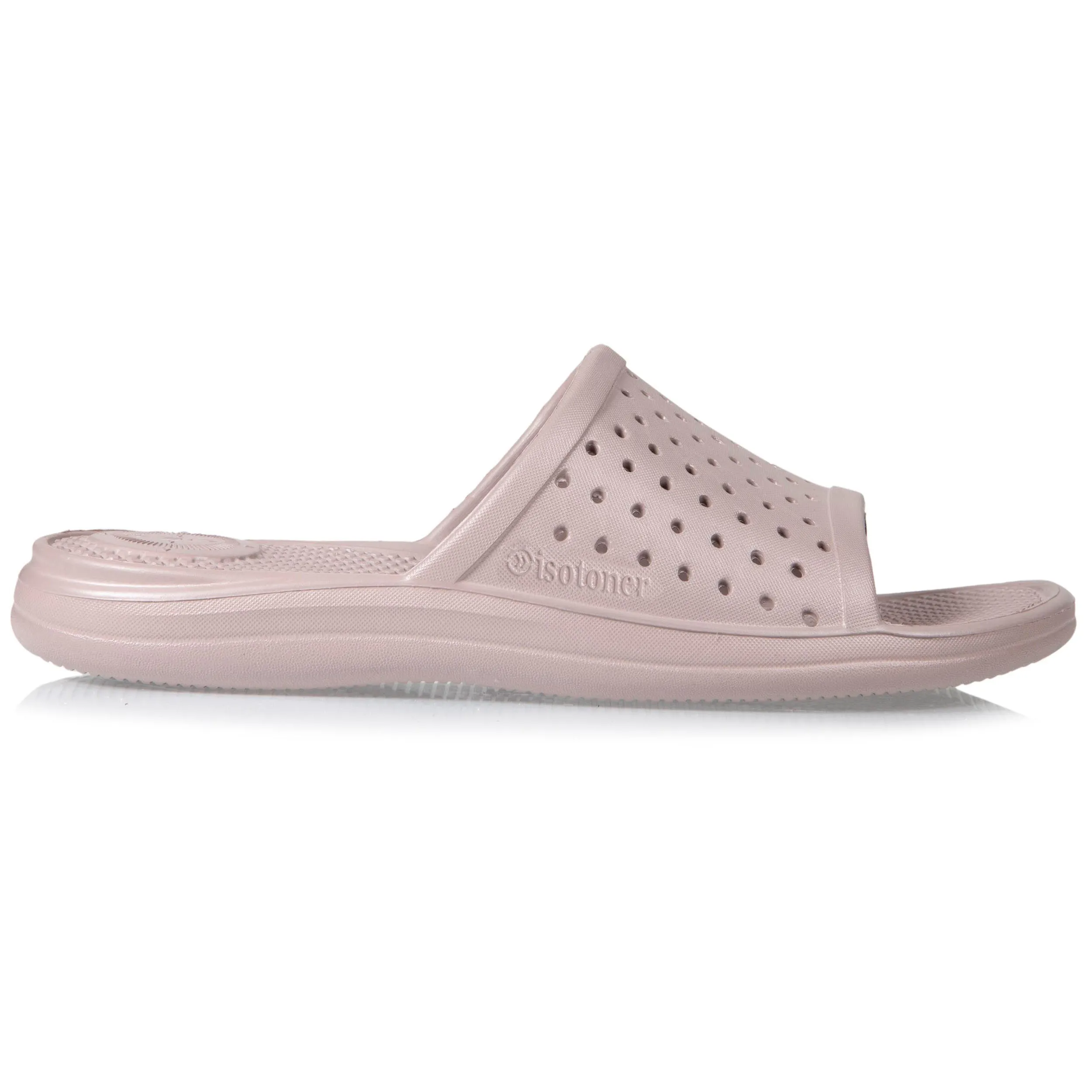 Mules claquettes Femme ajourées Taupe