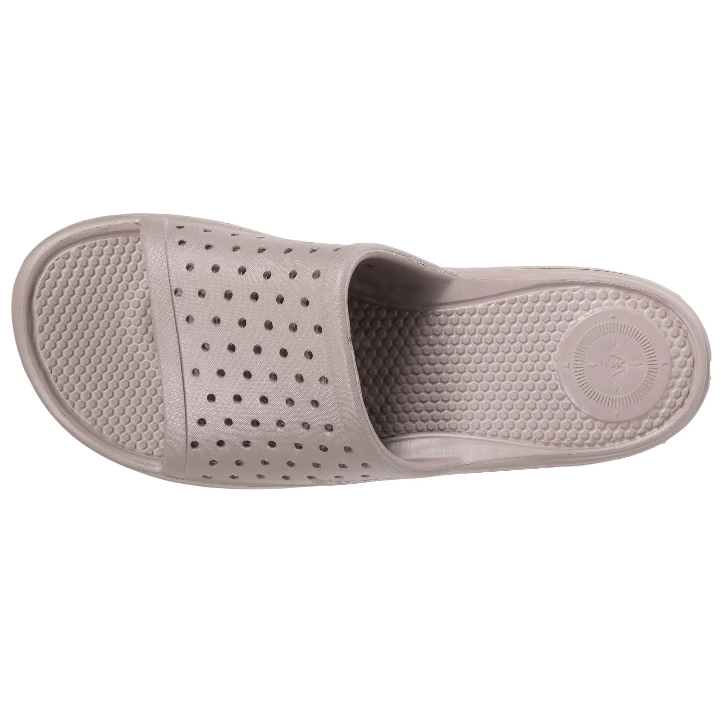 Mules claquettes Femme ajourées Taupe