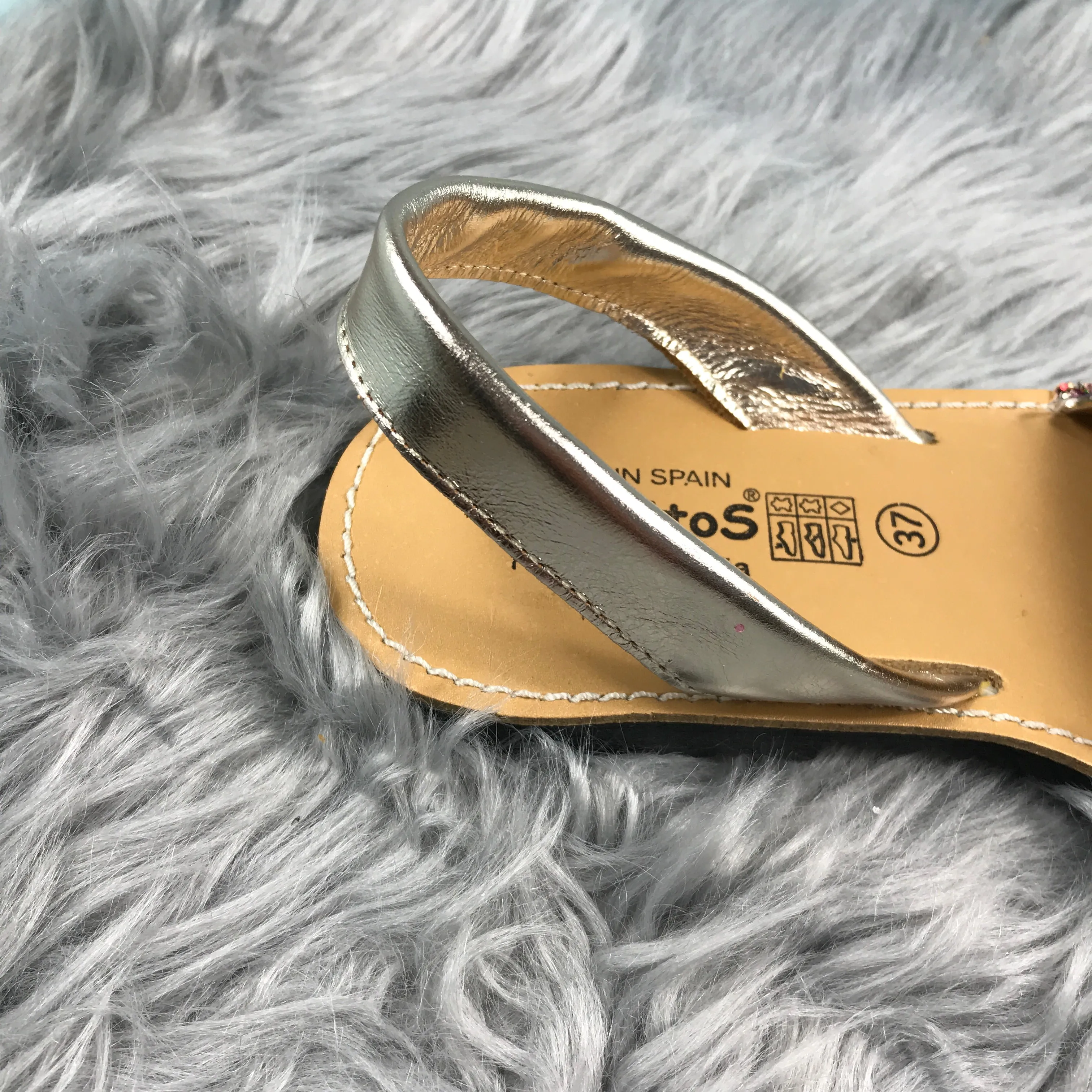 Multi Glitter Spanish Slingback Sandals