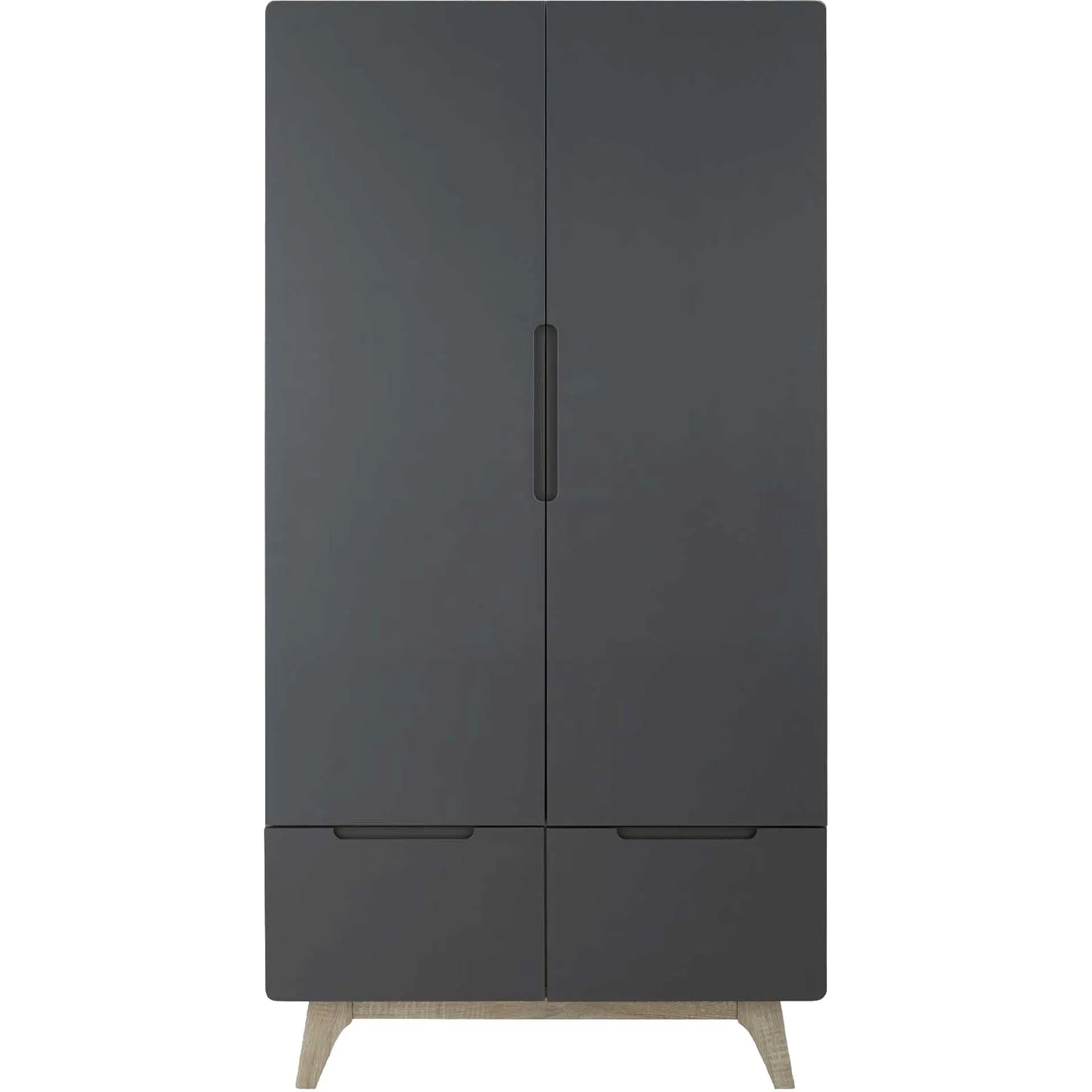 Orion Wood Wardrobe Cabinet Natural Gray