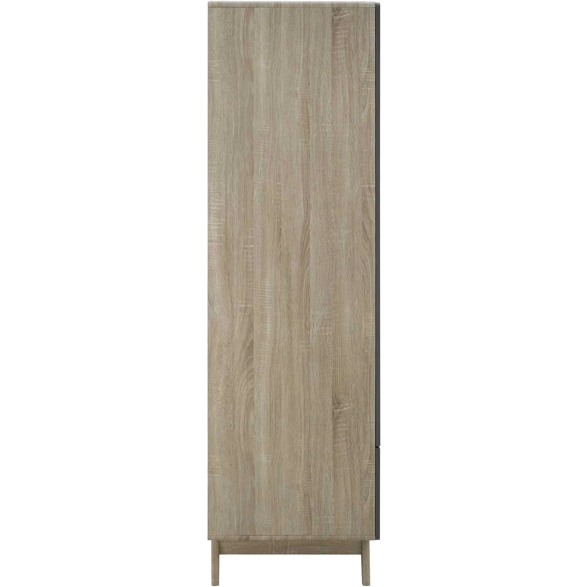 Orion Wood Wardrobe Cabinet Natural Gray