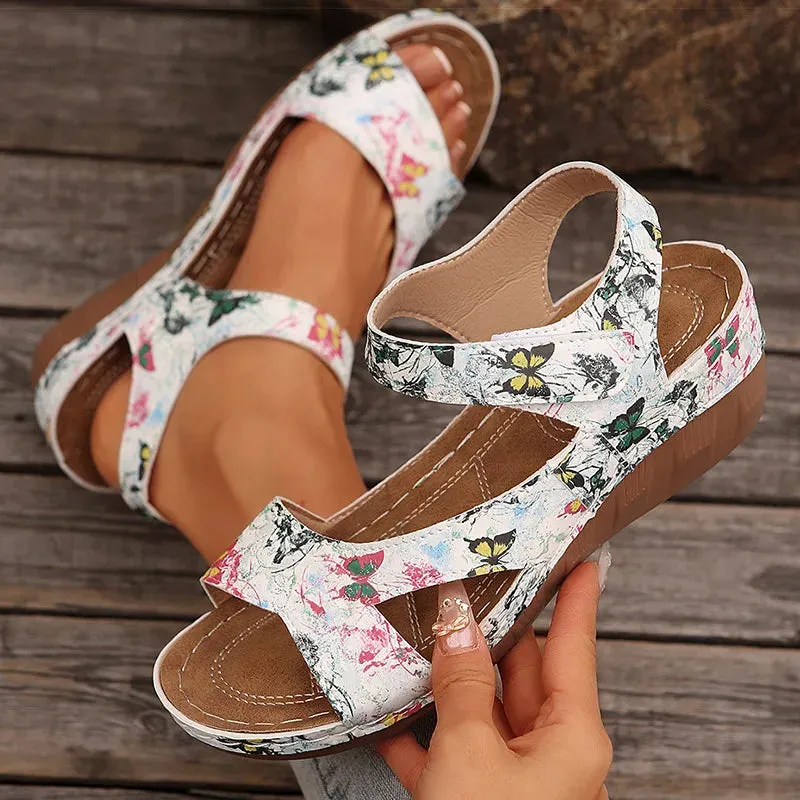 Slingback Wedge Sandals