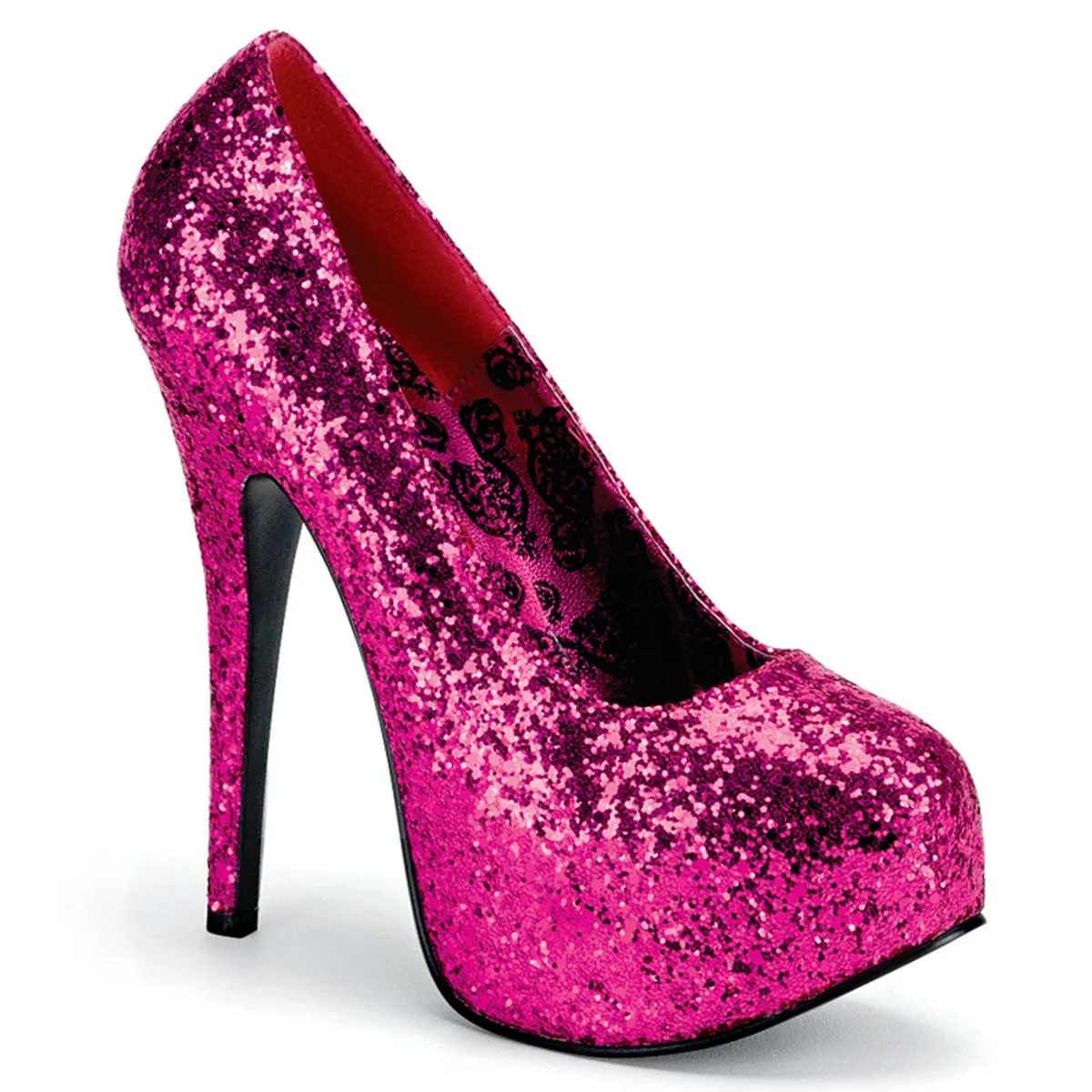 TEEZE-06G Bordello Teeze Hot Pink Sexy Shoes (Bordello Heels)