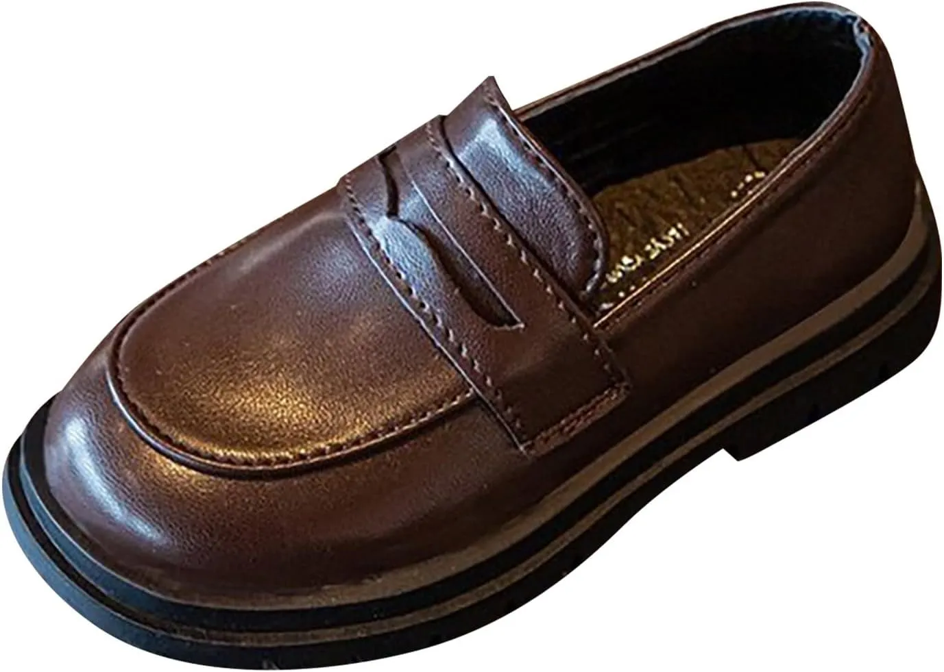 Toddler Girls Dress Shoes Little Girls Loafers School Uniform Mary Jane Flats for Girls Thick Sole Girls Slip on Shoes
