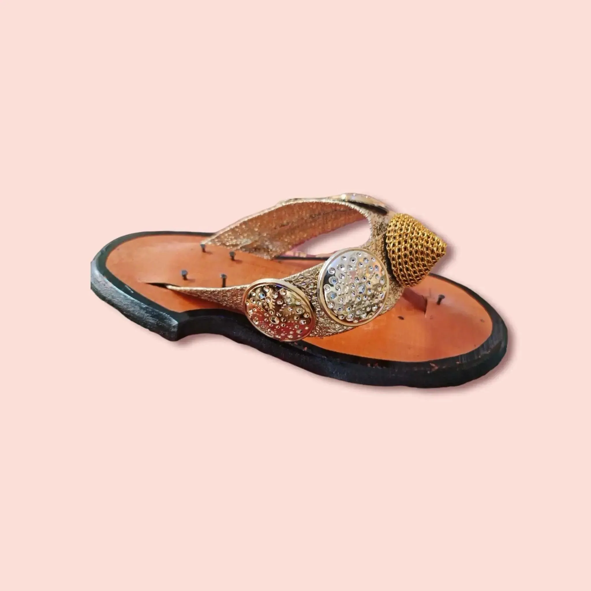Traditional Ghanaian Royal Slippers (Ahenema)